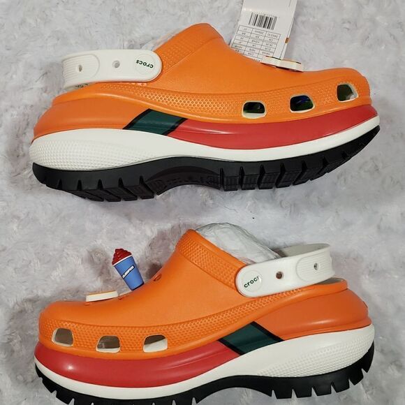 Mega Crush 7 Eleven x Crocs orange and green Mens 6, Womens 8 - Picture 7 of 14